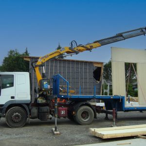 transport murs ossature bois et levage grue