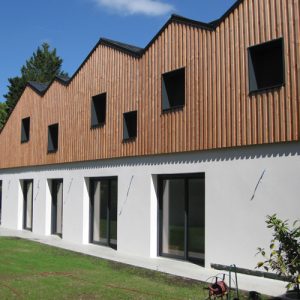 maisons en murs ossatures bois réalisé par charpentiers 2cbois oloron sainte marie